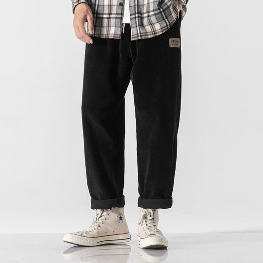 Men's Loose Fit Straight Leg Sports Pants – Autumn & Winter Athletic Joggers