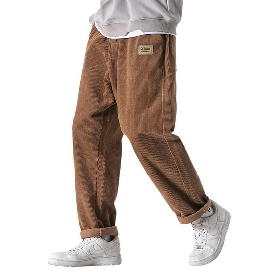 Men's Loose Fit Straight Leg Sports Pants – Autumn & Winter Athletic Joggers